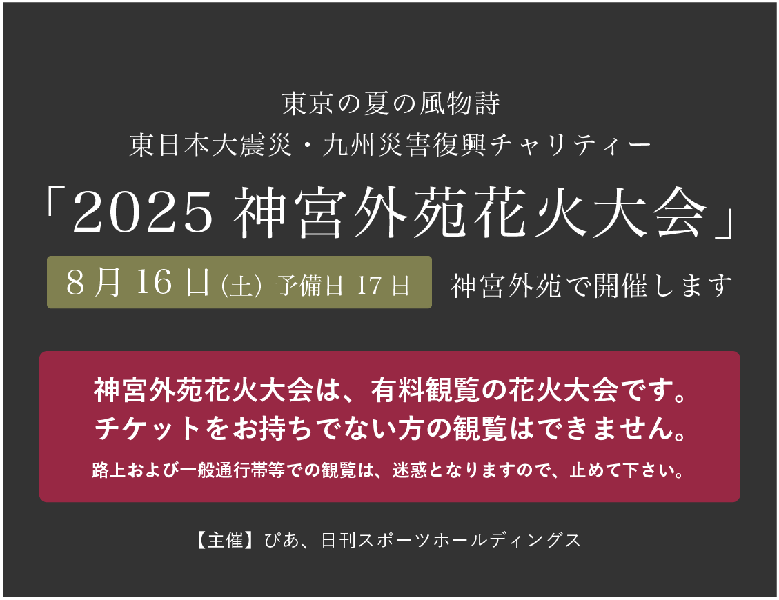 2024年神宮外苑花火大会、開催決定 夜空を彩る10,000発の感動と、音楽の祭典